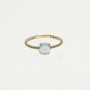 ANILLO DE ORO Y TOPACIO