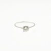ANILLO SOLITARIO DE ORO BLANCO