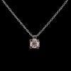 Colgante de Oro Blanco en garras con Diamante talla Brillante 0,04cts. - Imagen 3