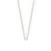 COLLAR DE PLATA Y PERLAS. Largo 48cms