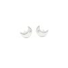 Pendientes de Oro Blanco Media