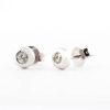 Pendientes de Oro Blanco y Diamantes 0,06cts