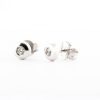Pendientes de Oro Blanco y Diamantes 0,06cts - Imagen 2