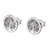 PENDIENTES DE PLATA Y PIEDRAS DE COLOR LOTUS SILVER ÁRBOL DE LA VIDA