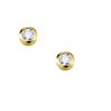 Pendientes de oro con brillantes en chatón