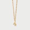 Collar de plata chapada Grey