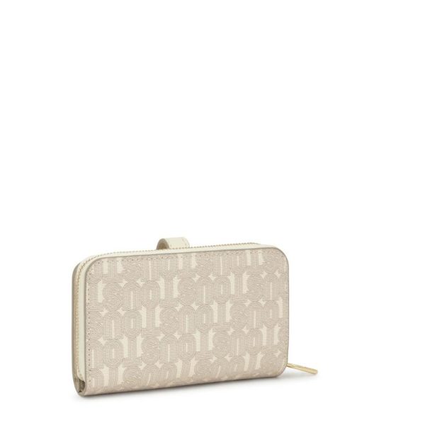 Billetera Mediana Tous Buckles Silhouette Beige - Imagen 2