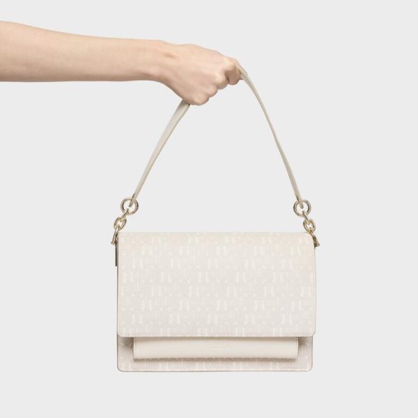 Bolso Bandolera Mediana Audree Tous Buckles Silhouette Beige - Imagen 5