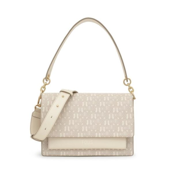 Bolso Bandolera Mediana Audree Tous Buckles Silhouette Beige