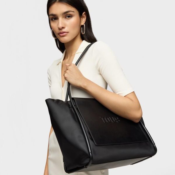 Bolso Capazo Grande Tous Silhouette Soft Negro - Imagen 5