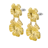Pendientes de Acero Dorado