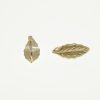 PENDIENTES DE ORO LAPIDADOS EN FORMA DE HOJA CON CIERRE CATALÁN - Imagen 2