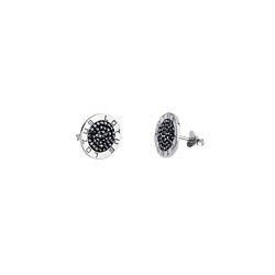 Pendientes plata Lotus