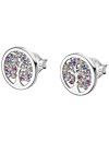 PENDIENTES DE PLATA Y PIEDRAS DE COLOR LOTUS SILVER ÁRBOL DE LA VIDA