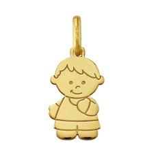 Colgante en 18kt en oro amarillo Niño. 13.00mm de alto.