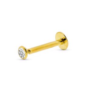 18K PIERCING LABIO CIRCONITA Y CHAPITA