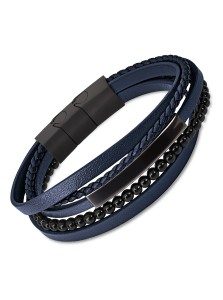 Lotus Style Pulsera de Cuero