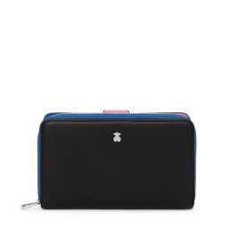 Tous Billetera Mediana New Dubai Saffiano Tri-Negro