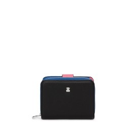 Tous Billetera Pequeña New Dubai Saffiano Tri-Negro