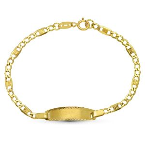 18K ESCLAVA ORO AMARILLO 1ª POSTURA 14 CM 3 MM