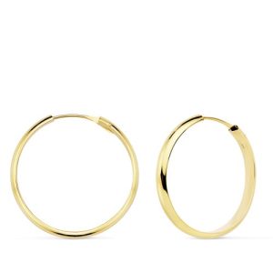 18K AROS ORO AMARILLO MEDIA