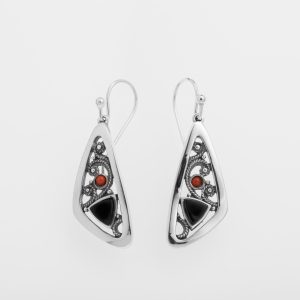 Pendientes gancho de Plata y A