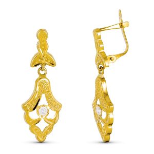 18K PENDIENTES ORO AMARILLO