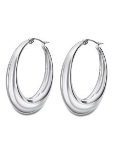 Lotus Style Pendientes Acero