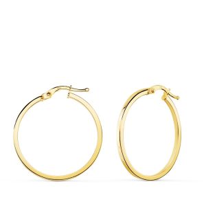 18K AROS ORO AMARILLO HUECOS