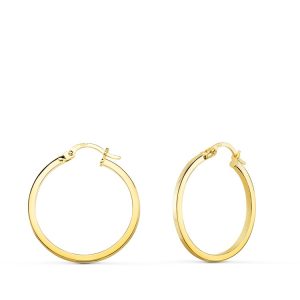 18K AROS ORO AMARILLO HUECOS