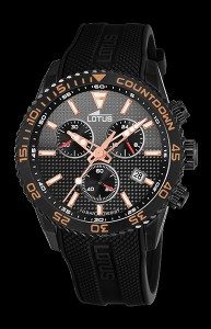 Reloj Lotus Crono Acero Negro