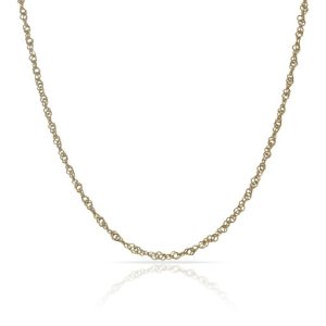 Cadena maciza singapur en Oro