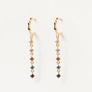 Pendientes Aros de plata bañada en oro