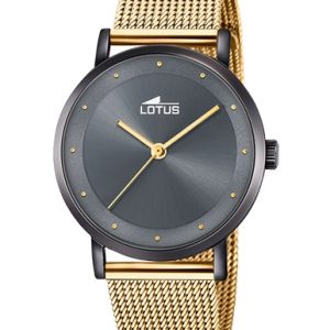 Reloj Lotus Chica Acero con malla milanesa