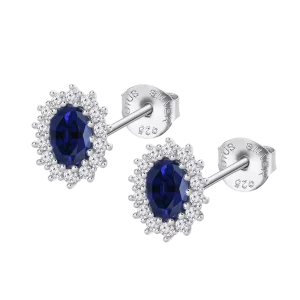 Pendientes de Plata con piedra azul
