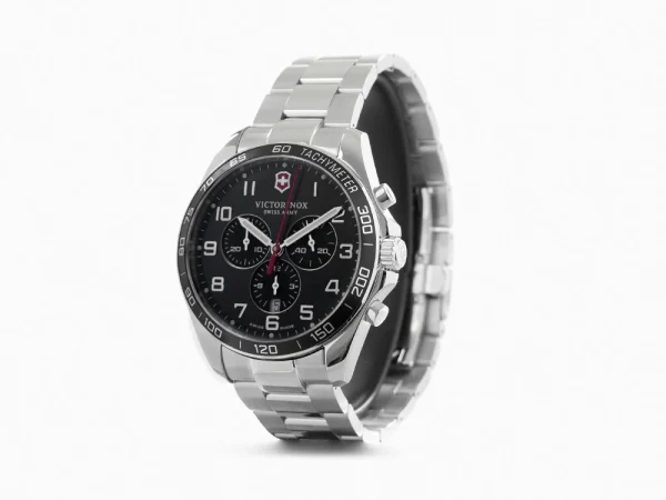 Reloj Victorinox Fieldforce Acero esfera negra - Imagen 4