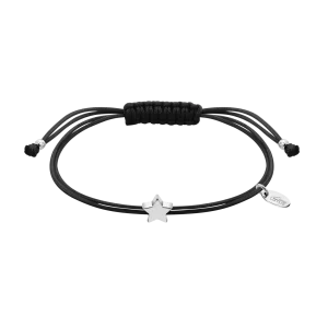 Pulsera de Plata y Nylon Lotus Silver
