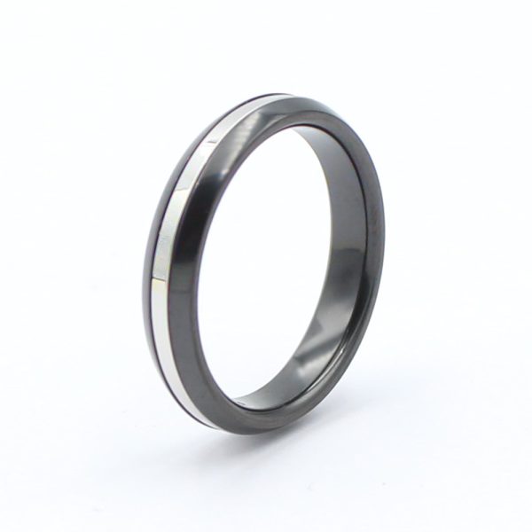 Anillo de zirconio y oro blanco