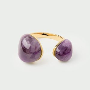 Anillo Sortija de Plata bañada en oro