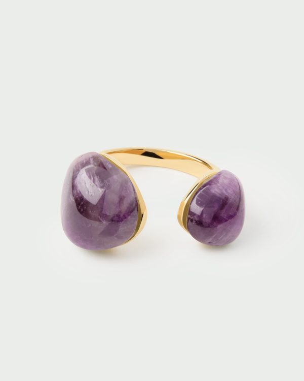 Anillo Sortija de Plata bañada en oro