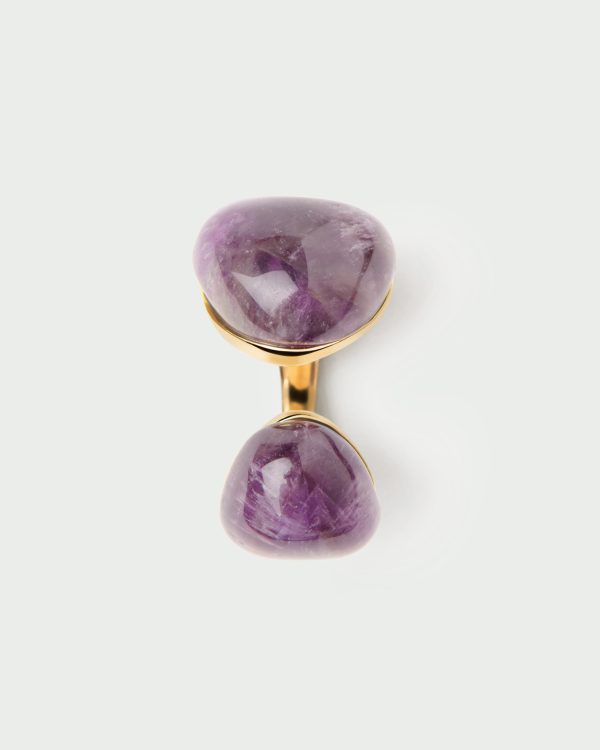 Anillo Sortija de Plata bañada en oro - Imagen 3