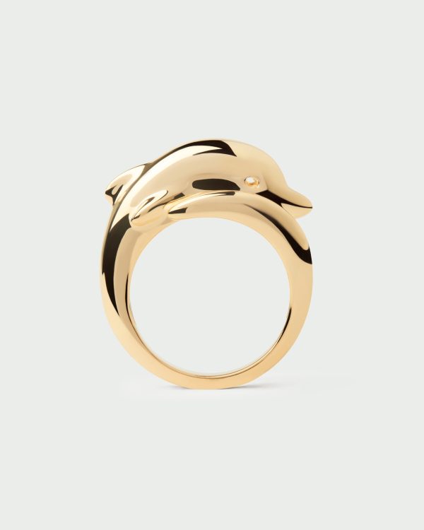 Anillo Sortija de Plata bañada