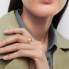 Anillo Sortija de Plata bañada en oro - Imagen 2
