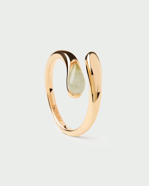 Anillo Sortija de Plata bañada en oro
