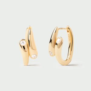 Pendientes Aros de Plata bañados en oro