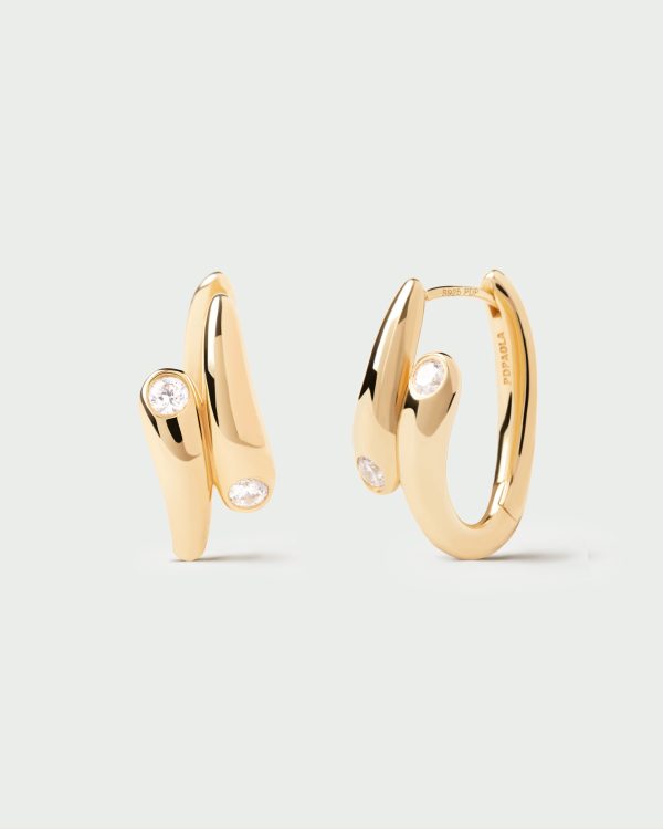 Pendientes Aros de Plata bañados en oro