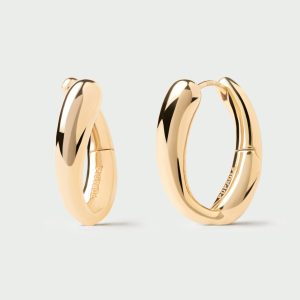 Pendientes Aros de Plata bañados en oro