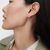 Pendientes Aros de Plata bañados en oro - Imagen 2