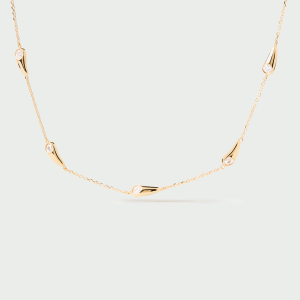 Collar Gargantilla de plata bañada en oro