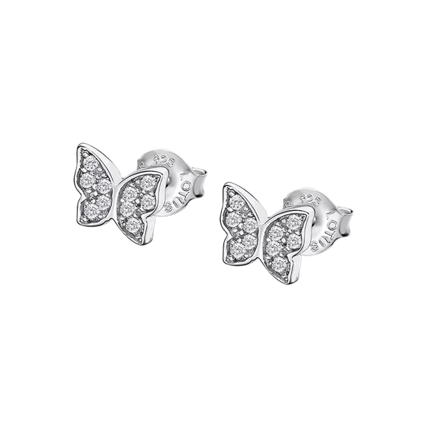Lotus Silver Pendientes Mariposa
